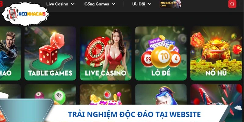 Hội viên có trải nghiệm độc đáo tại website